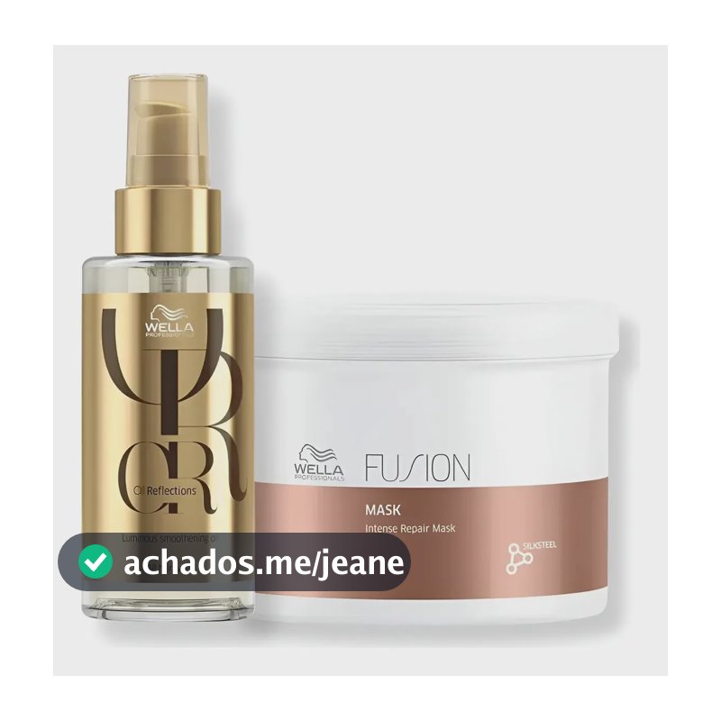 Kit Wella - Máscara 500g Fusion + Óleo 100ml Oil Reflections