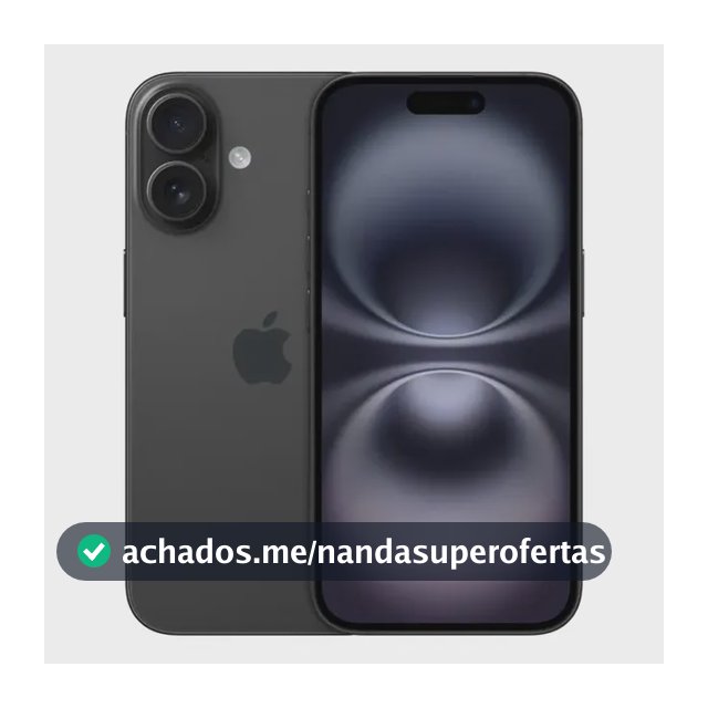Apple iPhone 16 (256 GB) - Preto - Distribuidor Autorizado