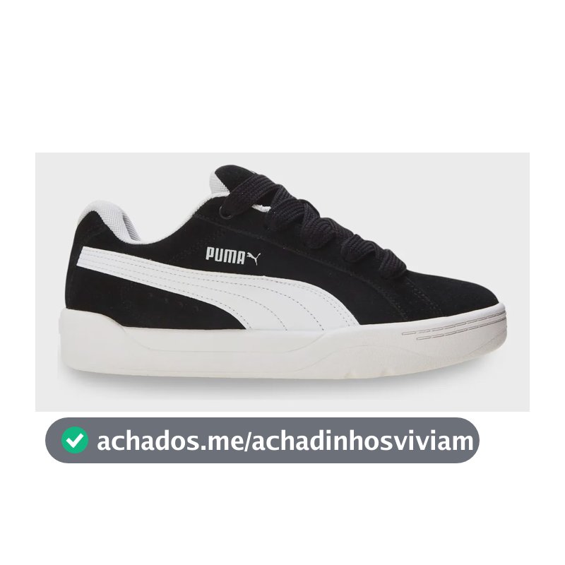 Tênis Masculino Park Lifestyle Easy Puma Puma Black-puma White Geométrico 42 Br