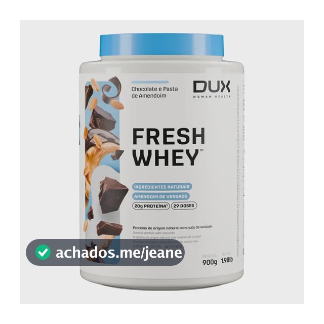 DUX HUMAN HEALTH Fresh Whey Protein Chocolate e Pasta de Amendoim 900g