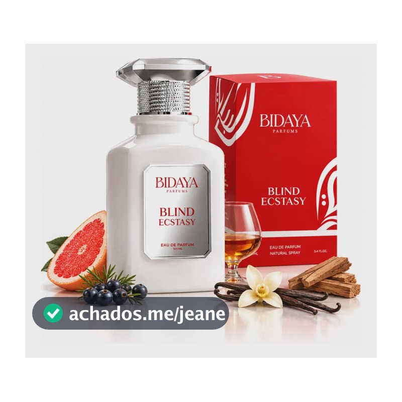 Perfume Árabe Bidaya Blind Ecstasy Amadeirado Baunilha Cedro