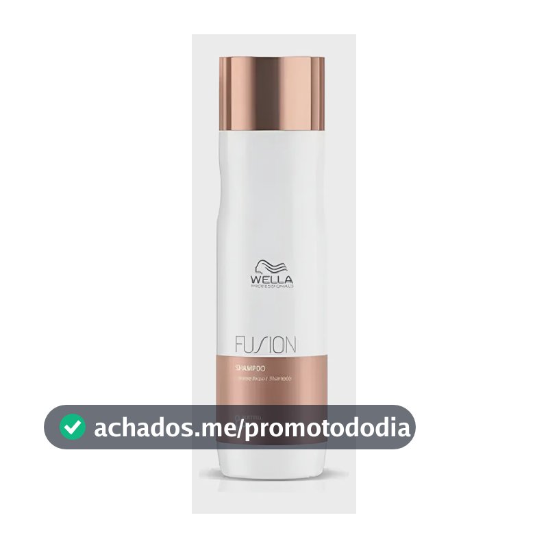 Shampoo Wella Fusion 250ml: Reparação Extrema 95% Mais Forte