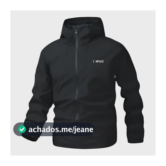 Jaqueta Corta Vento Forrada No Bolso Capuz Treino Caminhada