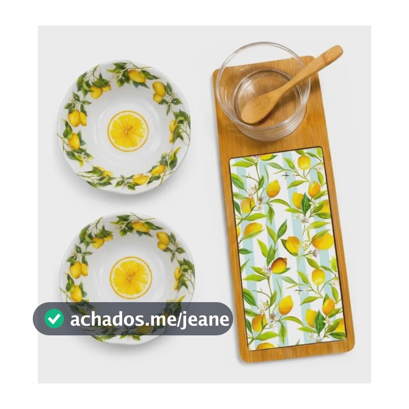 Kit Gourmet Limão Siciliano Lyor Madeira / Floral
