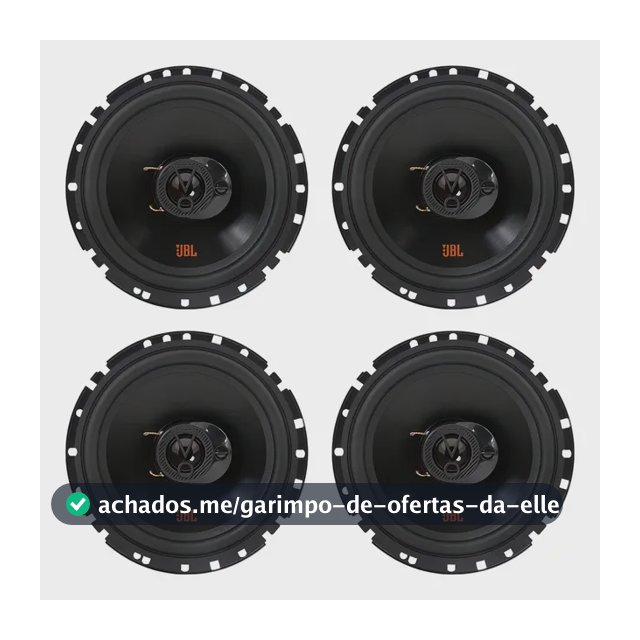 Kit 4 Falantes 6 Polegadas Jbl 6trfx55 Triaxial 220w 4 Ohms Cor Preto