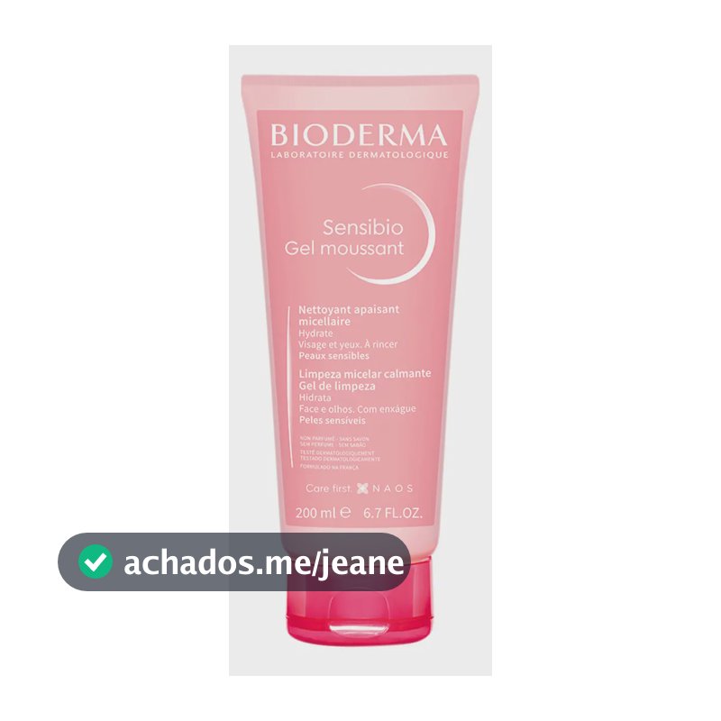 Gel de Limpeza Micelar Calmante e Hidratante Bioderma Sensibio Gel Moussant 200ml