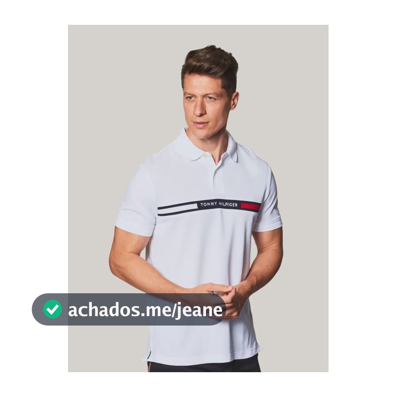 Camiseta Polo Tommy Hilfiger Masculino Thmw0mw38130thdw5g White Liso G