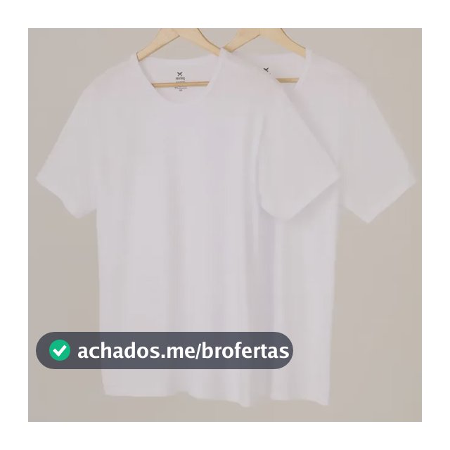 Kit Com 2 Camisetas Masculinas Básicas Slim Hering