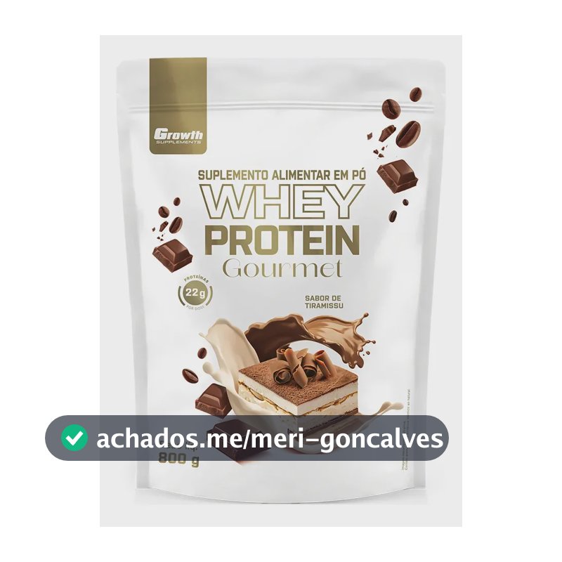 Whey Protein Gourmet 800g Growth Supplements - Tiramisu