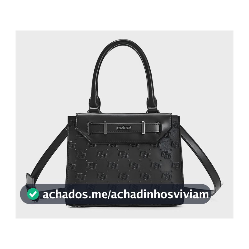 Bolsa Tote Colcci Gravação Pr26 Preto Feminino