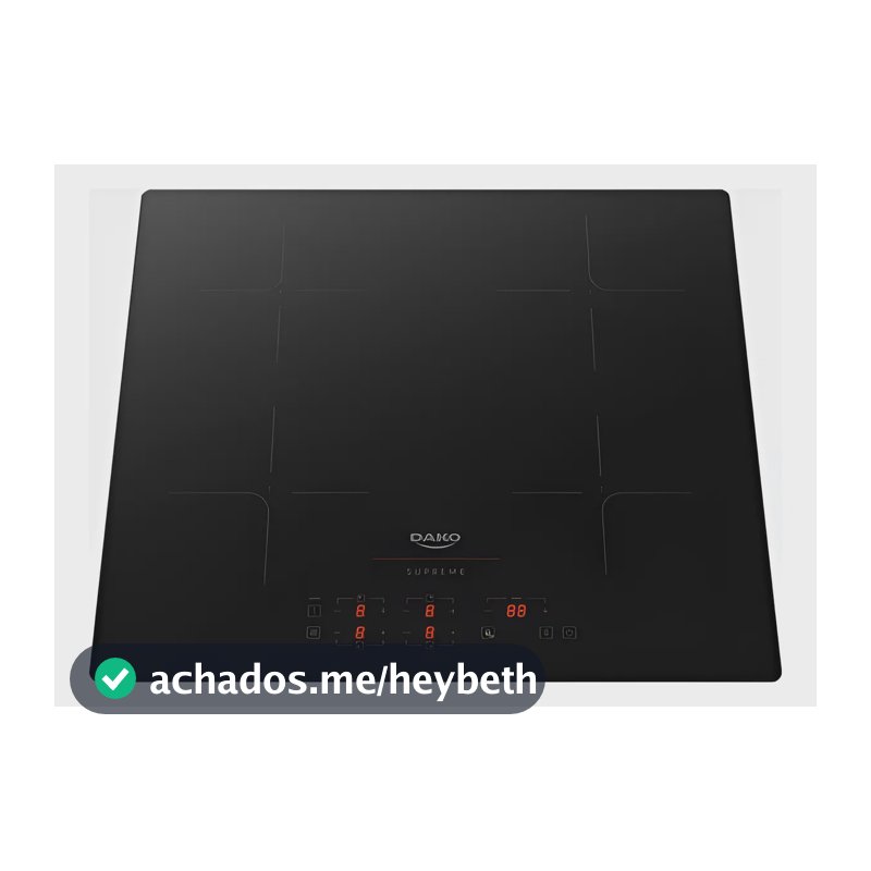 Cooktop De Indução 4 Zonas Dako Supreme 7200w Preto 220v Preto 220v