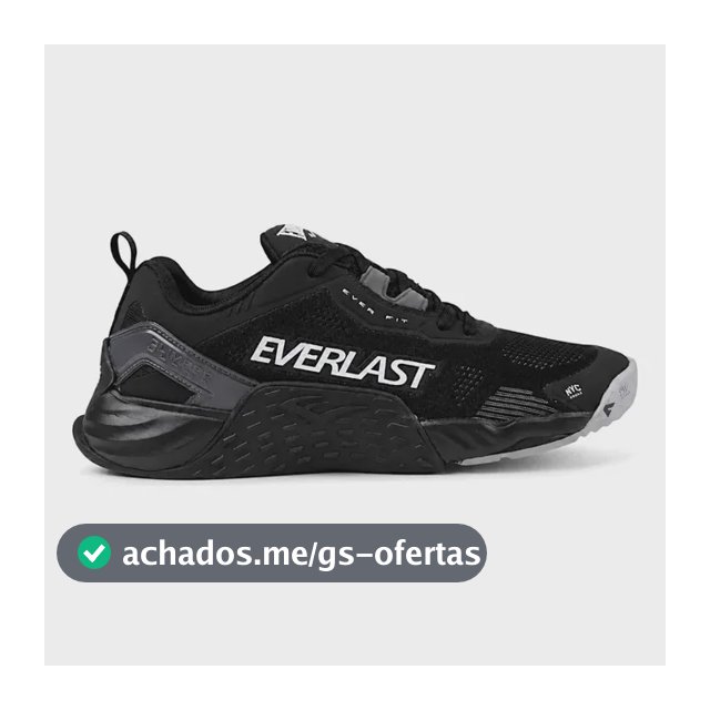 Tênis Crossfit Masculino Everlast Climber Ultra Treino Preto Liso 42 Br