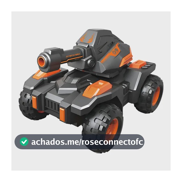 Carro Controle Remoto Infantil Tanque Bomb Laranja Maxi Toys