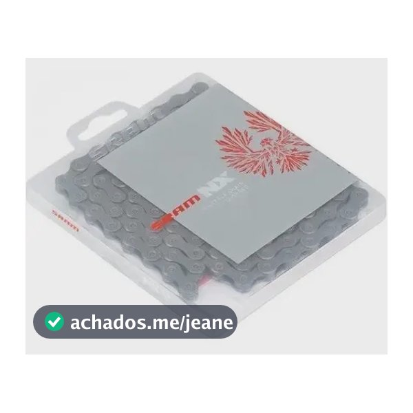Corrente Sram Pc Nx Eagle 126 Elos 12 Velocidades Powerlock Cor Cinza