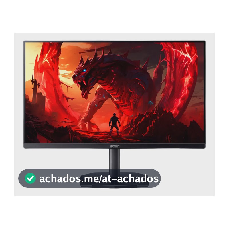 Monitor Gamer 27" Acer Nitro KG0 KG270 P0bi com Tela LED VA Full HD 144Hz 1ms GtoG AMD FreeSync Game Mode 8 Modos 99% sRGB e Design ZeroFrame