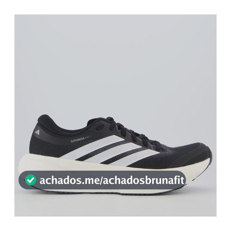 Tênis adidas Supernova Rise 3 Feminino Preto Preto - 39,0 Br