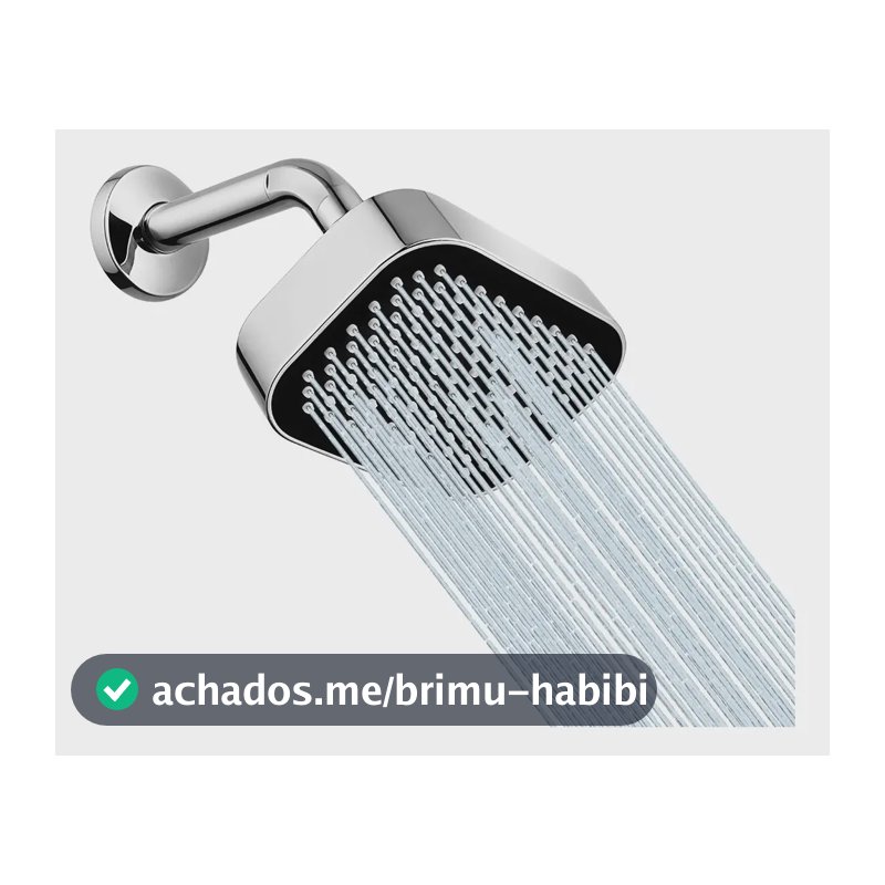 Chuveiro A Gas,ducha Chuveiro Quadrado Aquecedor Heemli Prateado Prata Cromado