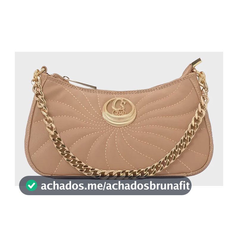 Bolsa Luna Matelassê Pequena Bege Cs Club Natural