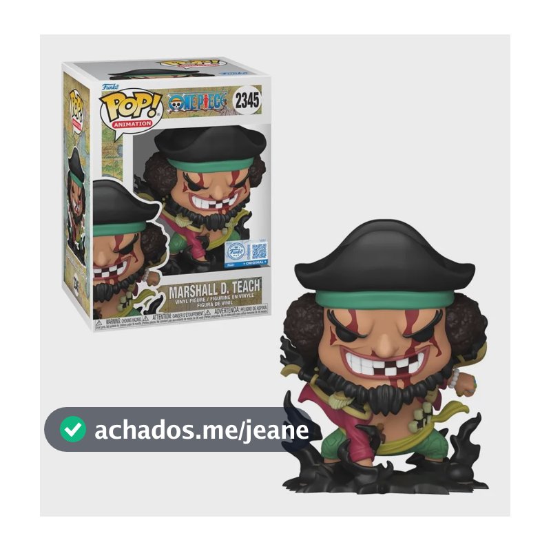 Boneco Funko One Piece Barba Negra 13059