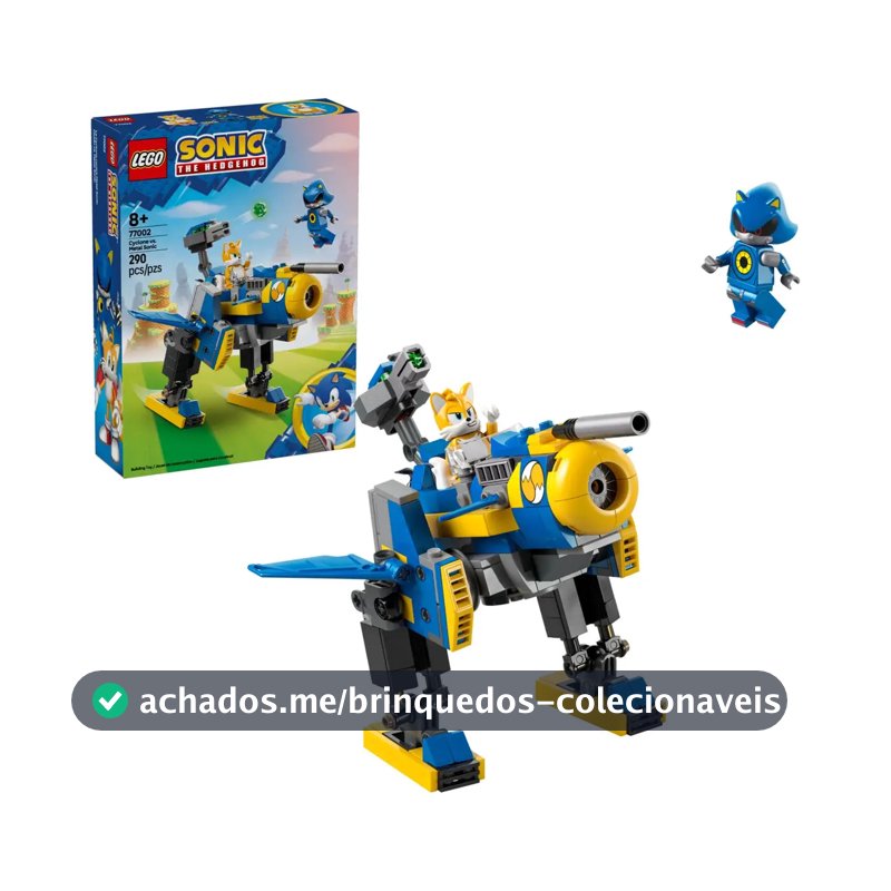 LEGO Sonic The Hedgehog - Cyclone vs Metal Sonic - 290 Peças - 77002