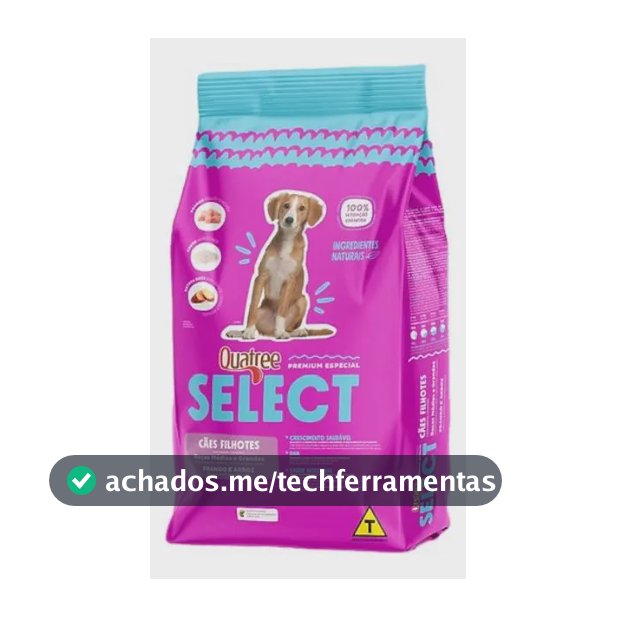 Ração Cachorro Filhotes Quatree Select 15kg Premium Especial