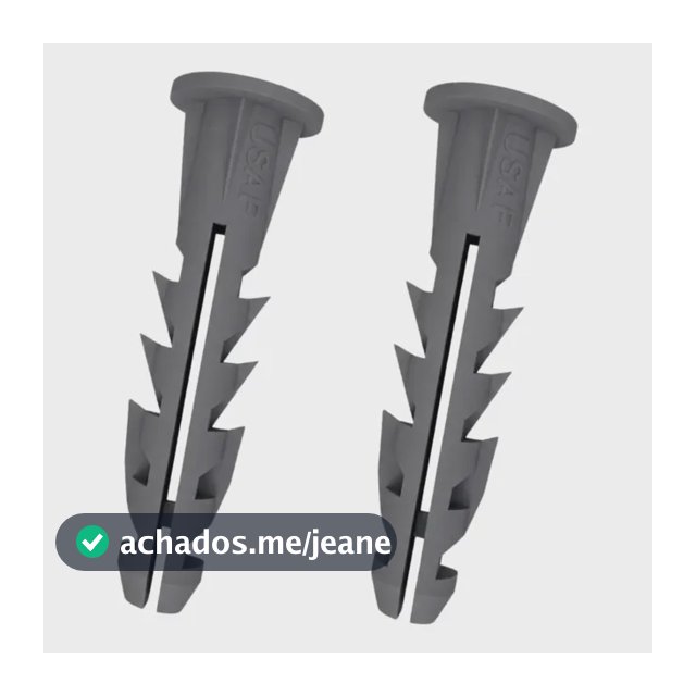 Bucha 10 Mm Com Aba Anel Fixação Resistente Kit 500 Unidades Cinza-escuro