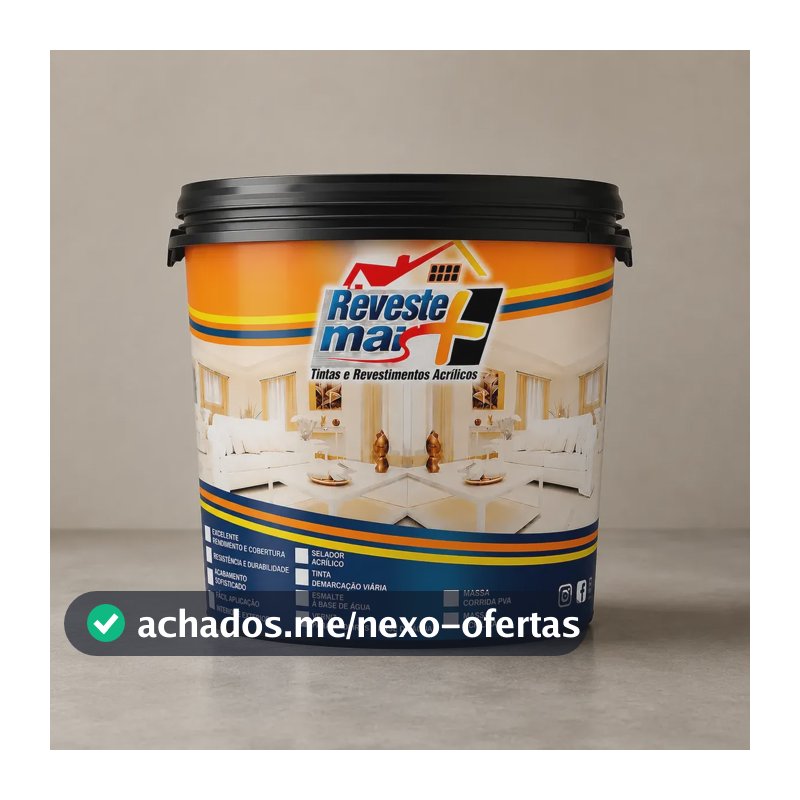 Massa Corrida Reveste Mais 23kg Uso Interno