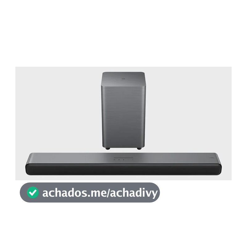 Soundbar Tcl S55h 2.1 Canais Bluetooth Subwoofer Sem Fio Preto Bivolt