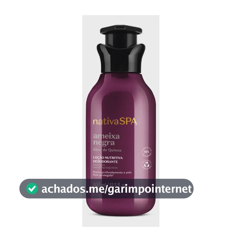 Loção Hidratante Desodorante Corporal Nativa Spa Ameixa Negra O Boticário 400ml