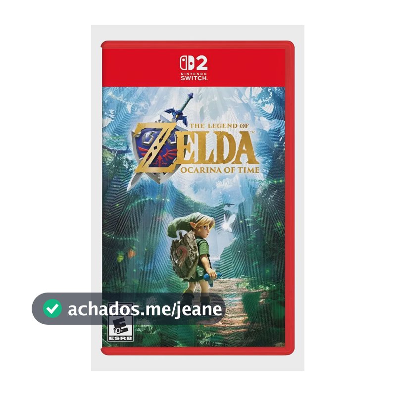 Jogo The Legend Of Zelda: Ocarina Of Time - Capa Foil