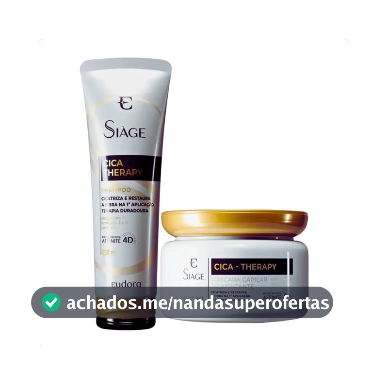 Kit Eudora Siage Cica-Therapy Shampoo 250ml + Máscara 250g