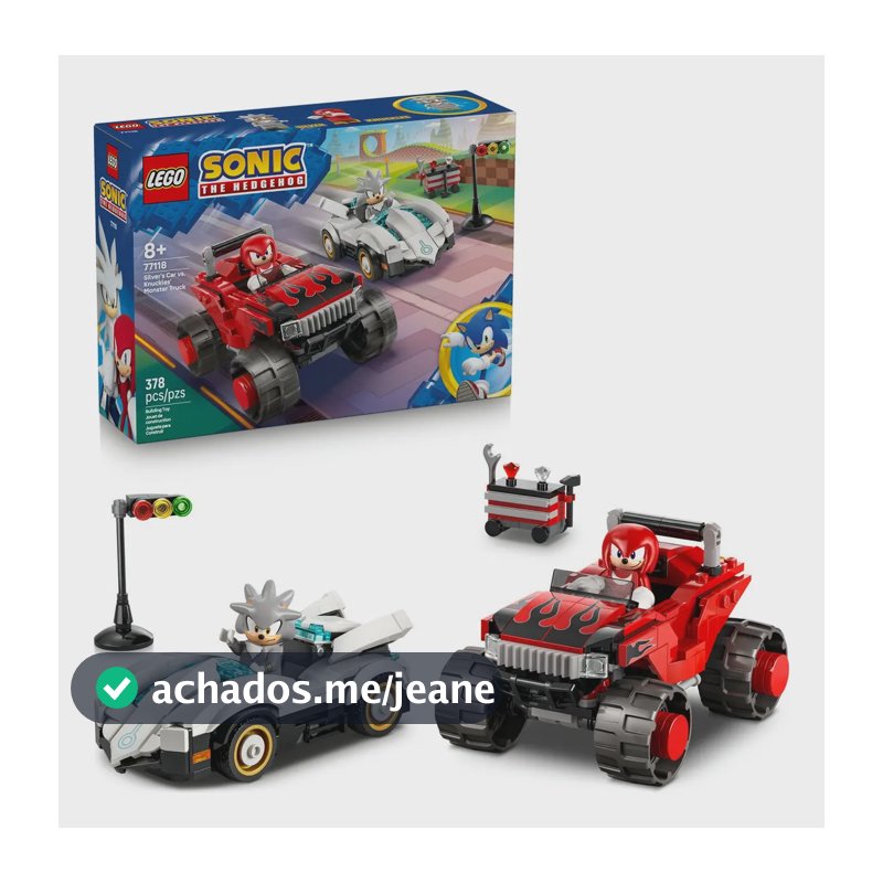 Lego® Sonic Silver Car vs. Caminhonete Knuckles77118