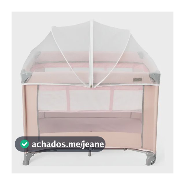 Berço portátil infantil cercado 15kg Lazy MaxiBaby cor rosa