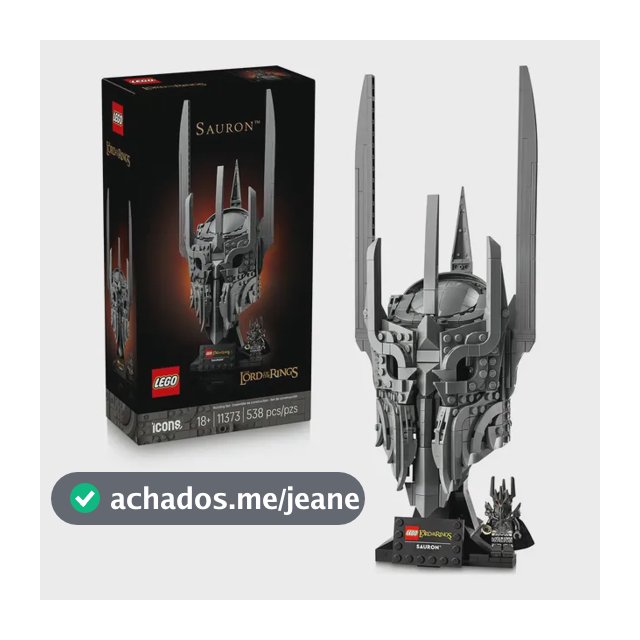 LEGO Icons O Senhor dos Anéis: Capacete do Sauron 11373; para fãs adultos e colecionadores