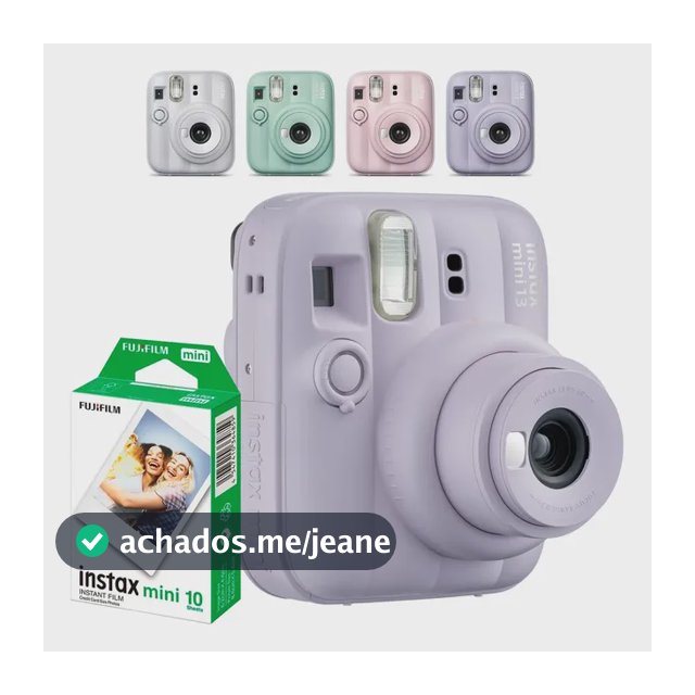 Câmera Instax Mini 13 Fujifilm Instantânea + 10 Filme Instax Lilás