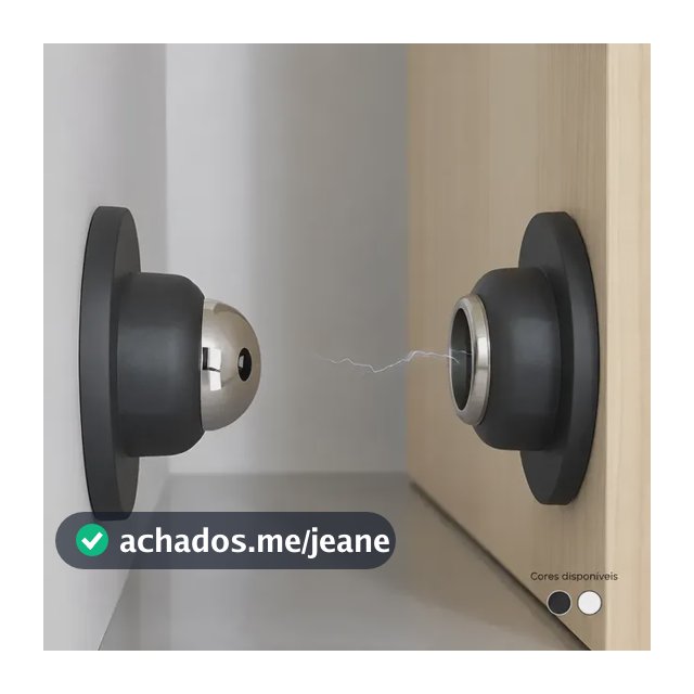 Trava Porta Fixador Parede Imã Dupla Face Parafuso Prendedor