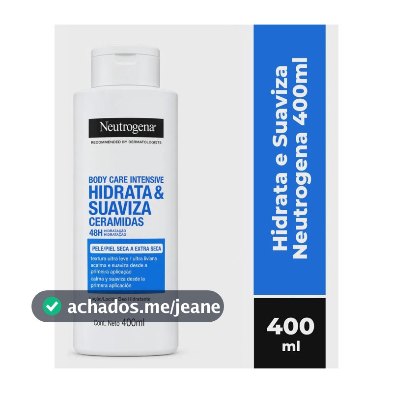 Hidratante Corporal Neutrogena Body Care Intensive Hidrata & Suaviza, 400mL