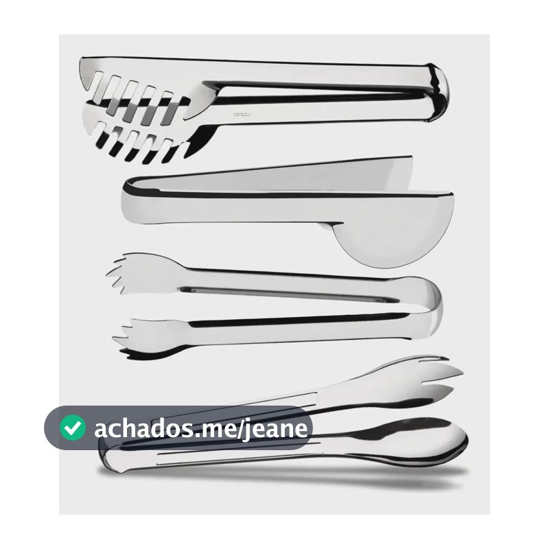 Kit 4 Pegadores Inox: Massa Salada Universal 20cm Gelo 18cm Aço Inox
