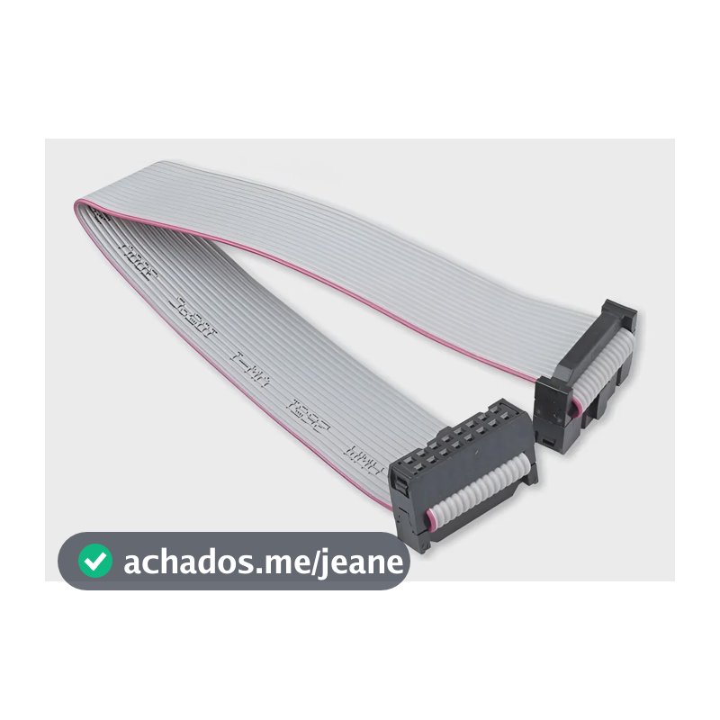 Cabo Flat Cinza 16 Vias Para Painel De Led 60cm K2587
