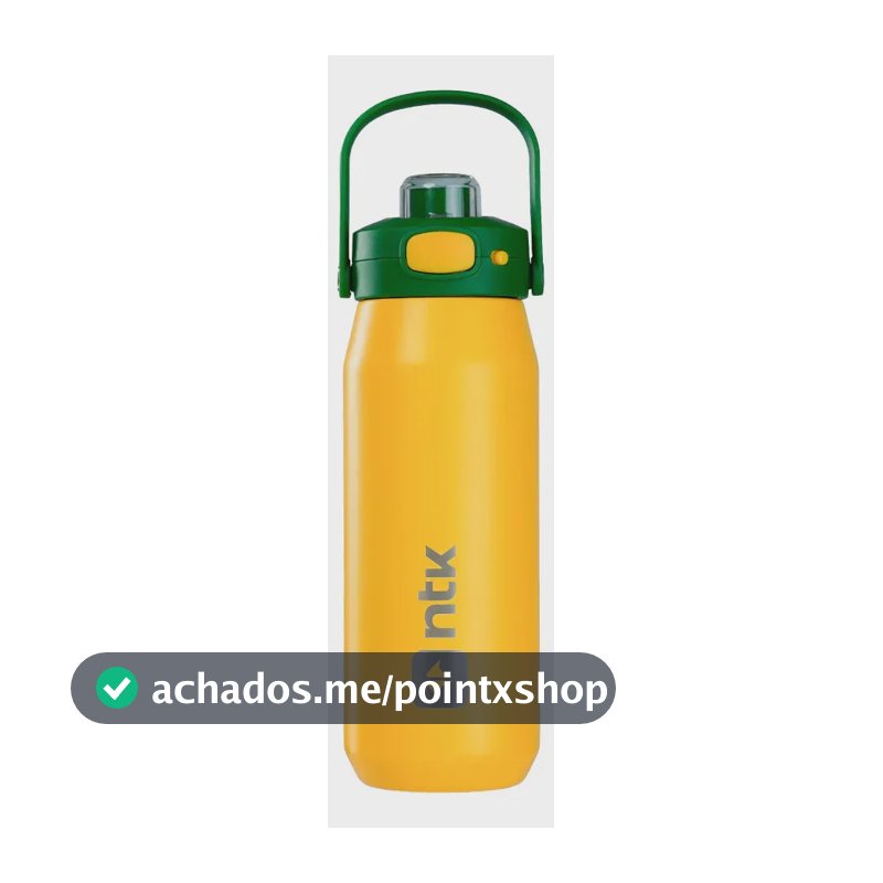 Garrafa Térmica Bike Trilha Camping Isomax 750ml Ntk C/alça Cor Verde