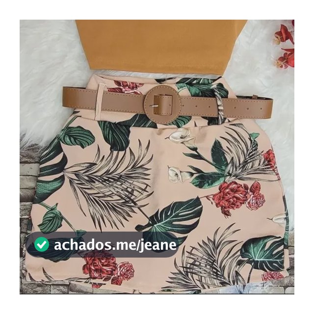 Conjunto Plus Size Short Saia Cropped Casual Elegante Curve