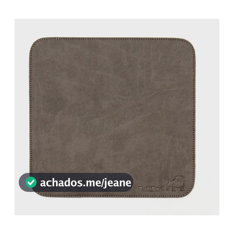 Mousepad Bullpad 20x20cm Cores Com Fundo Emborrachado Cor Cimento Queimado Desenho impresso Courino