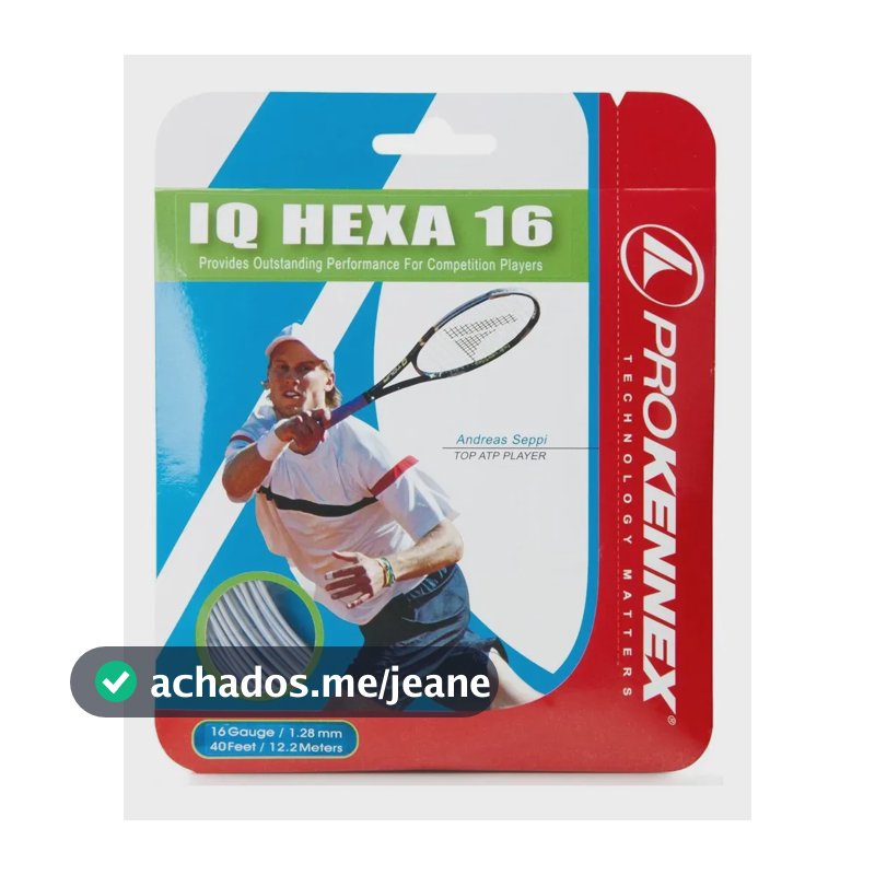 Corda Pro Kennex Iq Hexa 1.28 Mm - Set Individual 12.8 Cm Preto