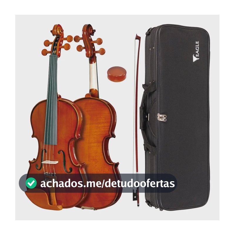 Violino Eagle 4/4 Ve441 + Case, Breu E Arco Cor Marrom-claro