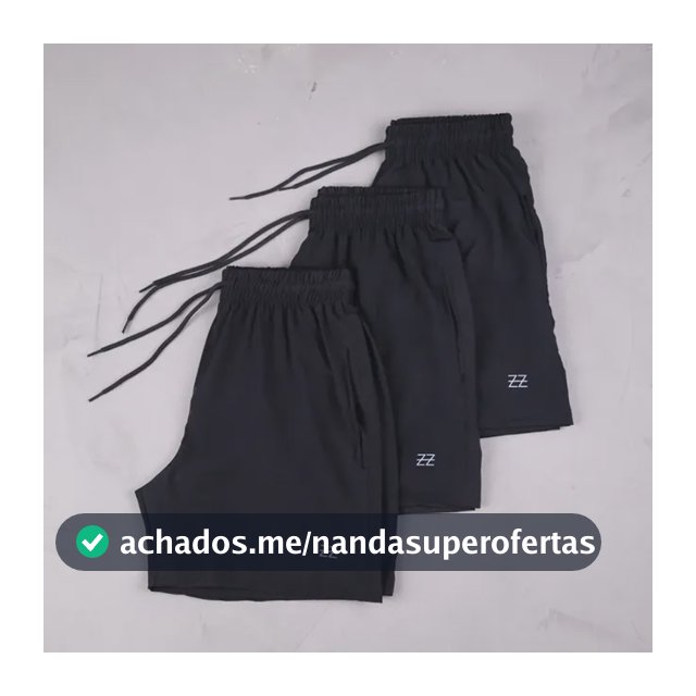 Kit 3 Bermudas Masculinas Academia Treino Praia Verão Fit