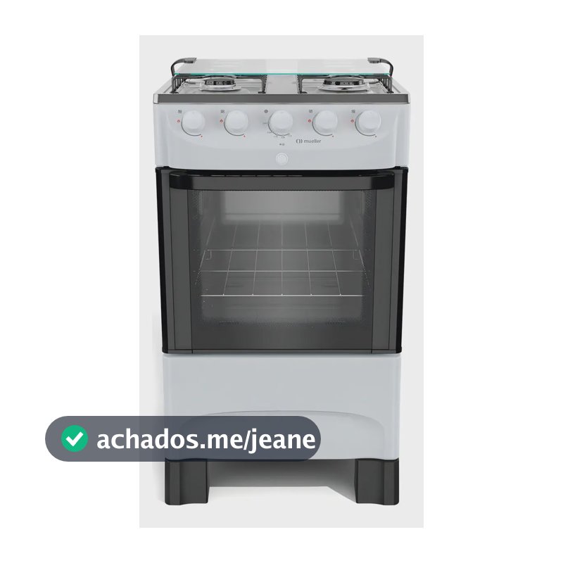 Fogão Mueller 4 Bocas Automático Branco com Forno 48,1 L e Acendimento Bivolt