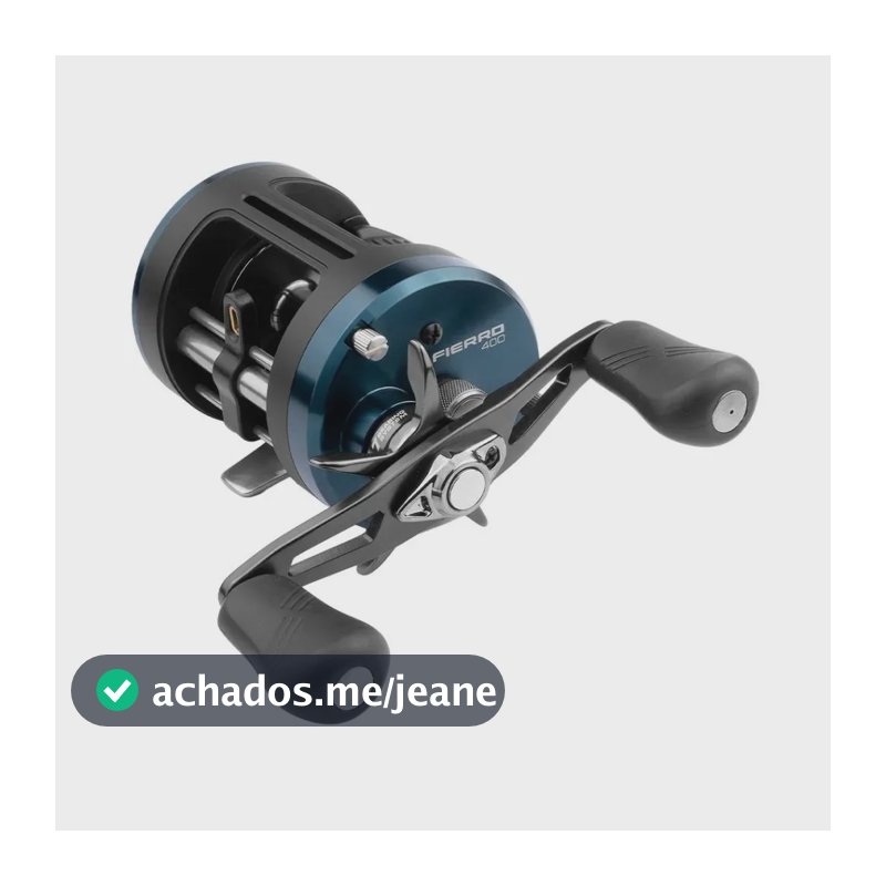 Reel Marine Sports Fierro 400 Modelo 2026 Lado Esquerdo Azul-claro Esquerdo