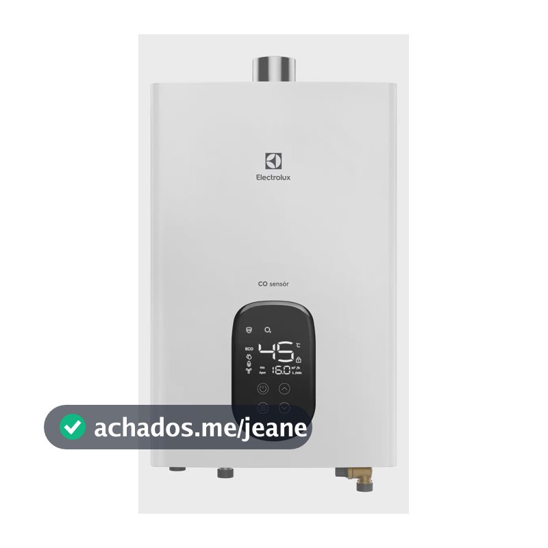 Aquecedor De Água A Gás Electrolux Exaustão 16l H16bn Bivolt