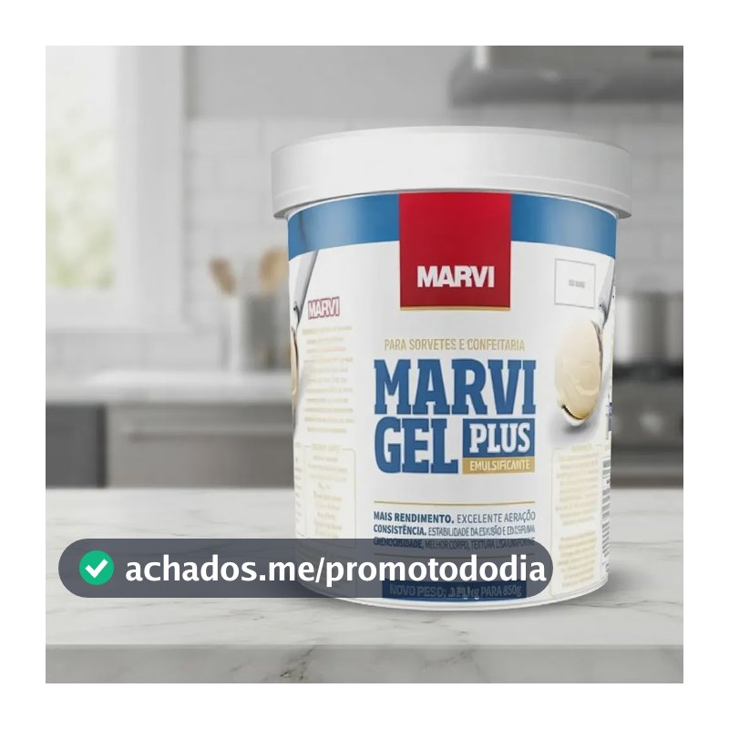 Emulsificante Gel Plus Para Confeitaria E Sorvete 850g Marvi