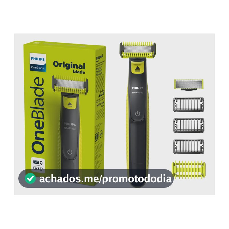 Barbeador e Aparador Elétrico Philips OneBlade para Rosto & Corpo Sem Fio e À Prova D'Água - QP2824/10